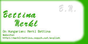 bettina merkl business card